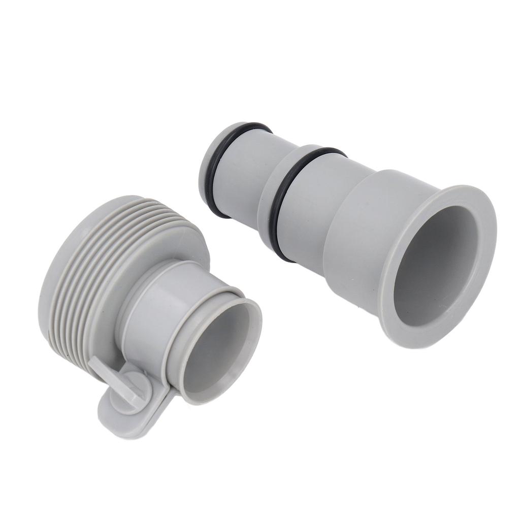 4PCS Set Pool Hose Adapter Set PVC Threaded Clamp Type Pool Pump Hose Connector Replacement Kit