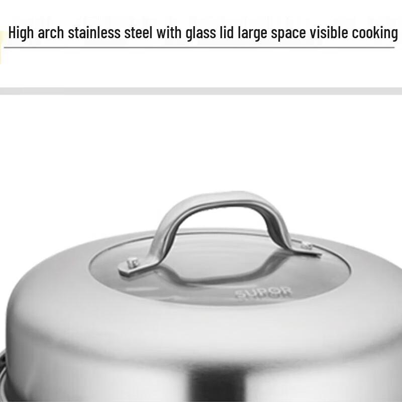 Supor 26cm doppelwandiger Edelstahldampfgarer Topf