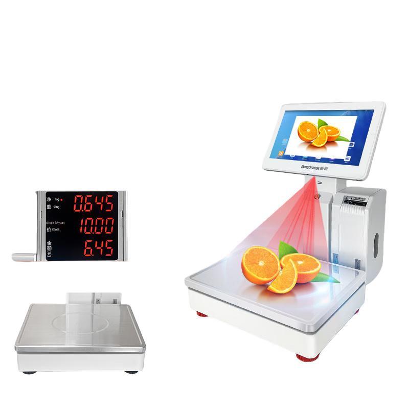 Hengcheng AI Barcode Label Printing Scale with Customer Display (CN version)
