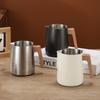 Coffee Milk Frothing Pitcher Jug 304 Stainless Steel Precision Scale Anti-scald Wood Grain Handle Professional Coffee Utensils