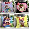 Anime Dr. Slump Cushion Cover Cushion Cover Set 4Pcs 50X50 45X45 40X40 Pillowcase Decorative Sofa Home Decor
