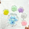 Multifunctional Cat Paw Squishy Toys Transparent Glow In The Dark Soft TPR Stress Relief Fidget Toys 1 Set For Kids Holiday Gift