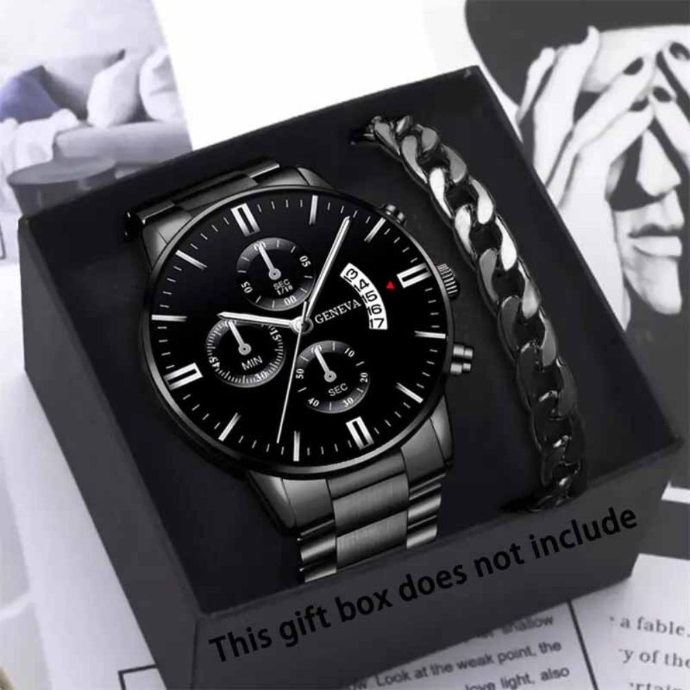 Watch 2-Piece Set Men S Watch Business Watch Quartz Watch Set