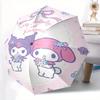 My Melody and Kuromi Automatic 3-Fold Umbrella Design, Cute Cartoon Pattern, Portable Outdoor Umbrella, Perfect, Holiday Gift for Disney fans.Y067