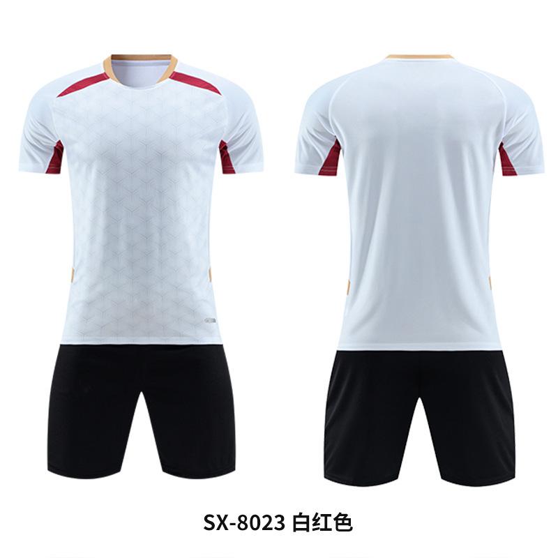 New Football Jersey Set Men's Gradual Change of Color Jersey Sweat-absorbing Breathable Training Game Jersey Printing Men's and Women's Jerseys