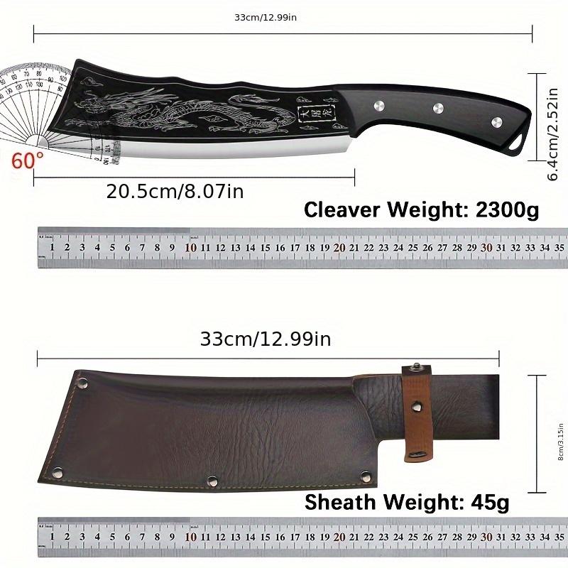 ZENG Dragon Pattern Bone Cleaver Professional Butcher Knife Precise Cutting Of Beef Lamb Sharp Kitchen Tool Efficient Slicing