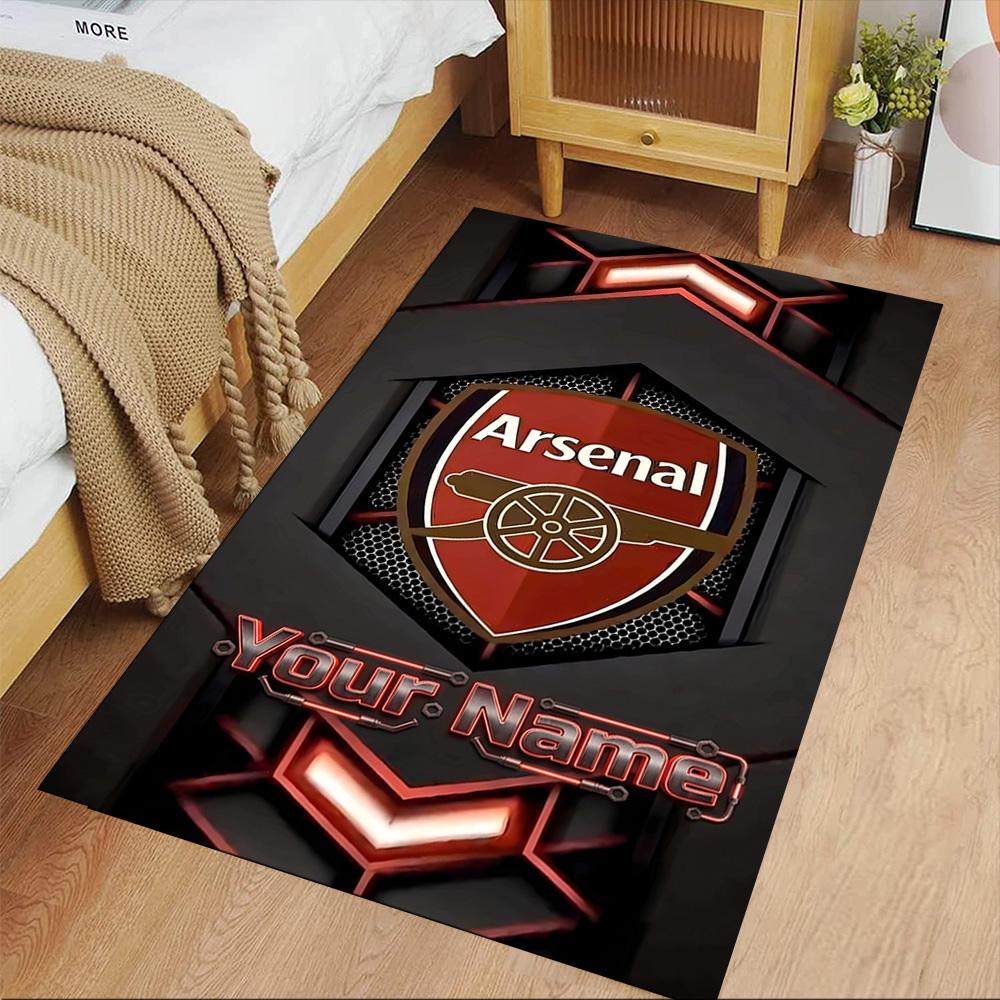Arsenal F.c. Customize Text Area Rug Suitable for Dormitory Living Rooms Balcony Bedrooms Antislip Carpet Office home decor