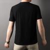 Spring Summer Men's Short Sleeve Jacquard T-shirt Round Neck Loose Fashion Thin Casual Youth Popular Youth