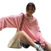 Plus Size Embroidery Hoodie Jacket: Stand Collar, Loose Fit, Mid-Length, Autumn 2025 Edition