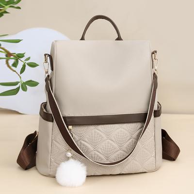 Rhomboid Backpack Women's Anti-theft Travel Backpack Lightweight Large Capacity Student Schoolbag