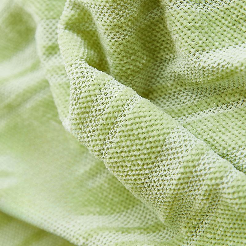 Nowoczesny Minimalistyczny Pokrowiec na Sofę z Chenille Jednolity Kolor Odporny na Zadrapania Pyłoszczelny Pokrowiec na Sofę Elastyczny Antypoślizgowy Uniwersalny na Cztery Pory Roku Pokrowiec na Sofę