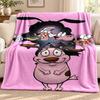 Brave Dog Blanket Flannel Blanket Soft Cozy Plush Throw for Sofa Bed Lightweight Home Decoration Outdoor Camping