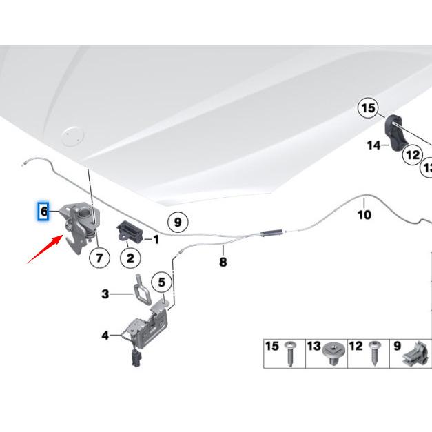Cierre de Capó BMW X1 E84 51232990367