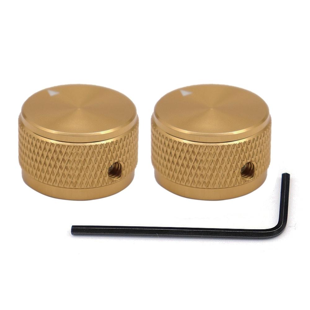 1Pc2Pc Aluminium Guitar Metal Knobs 6Mm Metal Pot Knobs With Indicator And Set Screw For Guitarbassaudio Equipments