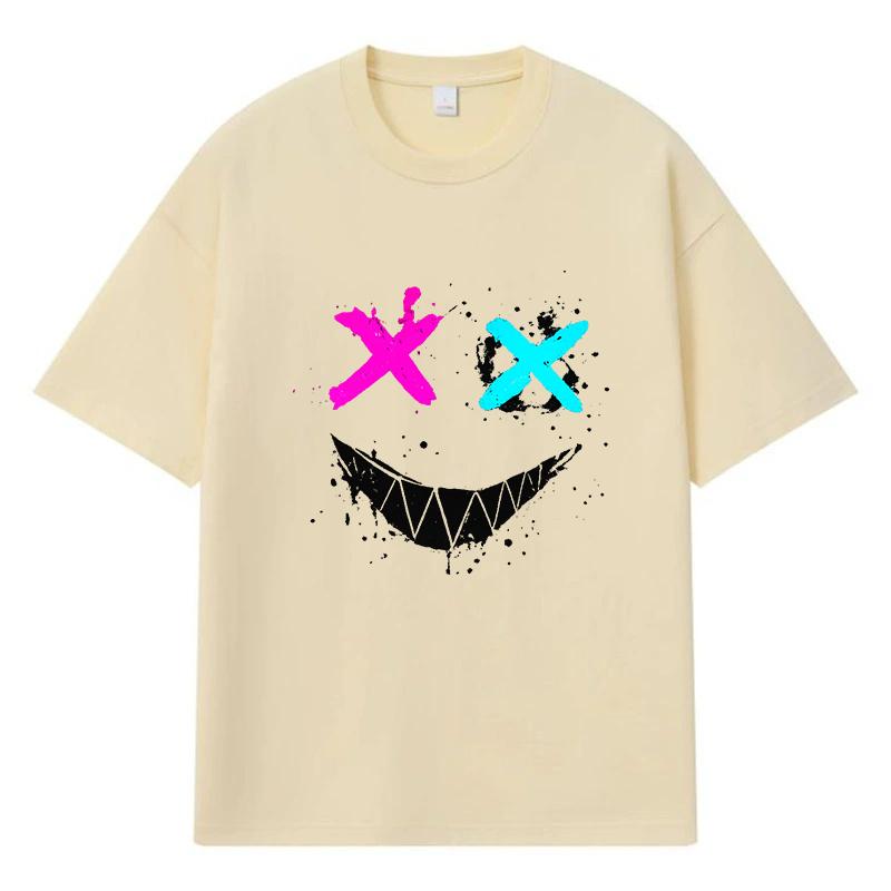 2026 T-shirt Divertenti Grafica Stampata Tendenza Streetwear Y2k Harajuku 100% Cotone T-shirt Casual Oversize da Uomo