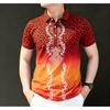 S-XXL Size Men's Fashion Print Polo Shirt Men's Outdoor Street Short Sleeve Tees Top Summer Casual T-shirt Men's and Women's Polo Shirt