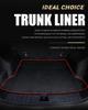 Four-Piece Universal PVC Car Floor Mats - Anti-Slip, Waterproof, Heat-Resistant Interior Protection.