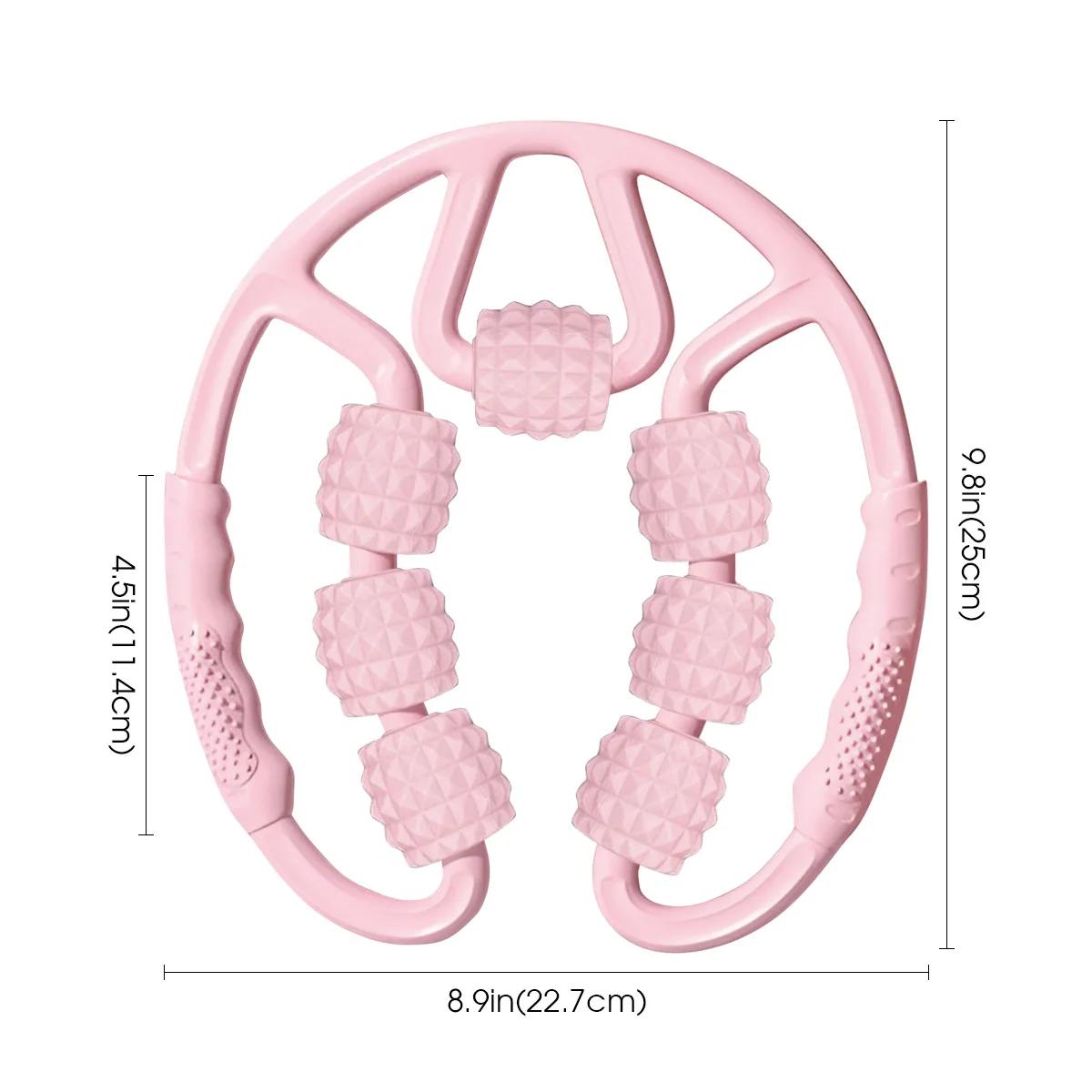 1PC 29 roller handheld leg beauty tool yoga stick ring leg clamp roller stick deep tissue trigger point rapid recovery