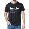 Unisex 100% Katoen Oom Funcle Definitie voor Trots Oom Een Grappige Oom Heren T-shirt Dames Zo