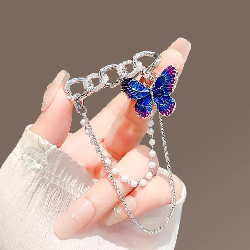 Retro Butterfly Brooch for Women Vintage  Tassel Gift Brooch for Party Graduation