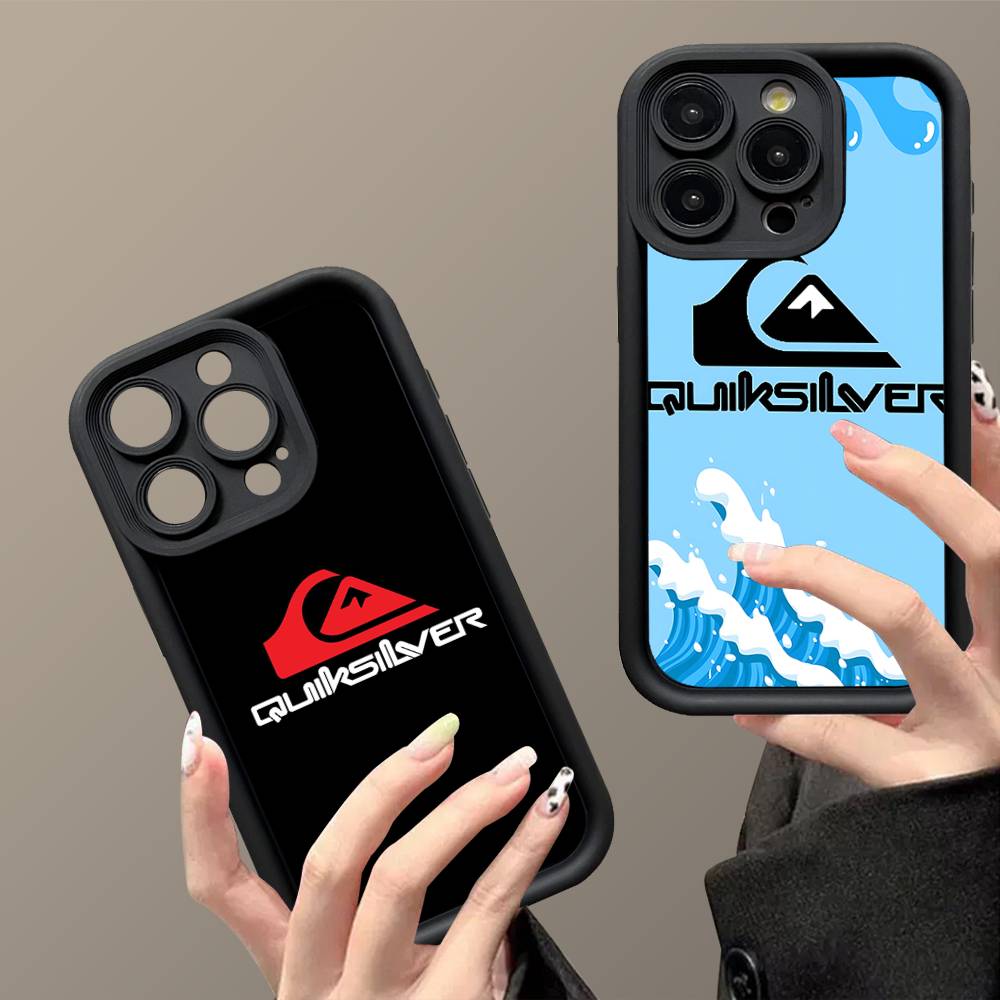 Q-QuiksilverS LOGO Handyhülle Für IPhone 17 16 15 13 11 12 14 Pro Max Plus Silikon Hülle Schale