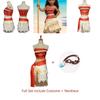 Enchanting Girls Kids Moana Princess Costume Fancy Dress And Necklace Set For Playtime Fun