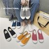 Spring 2026 Women's Slip-On Canvas Shoes - Korean Style Lazy White Sneakers, Harajuku Skate Design for Students & Casual Wear.