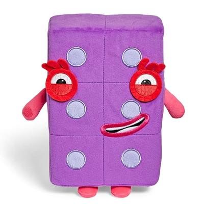 Numberblocks Numberblocks Personagem Brinquedo de Pelúcia Seis 96935 Autêntico