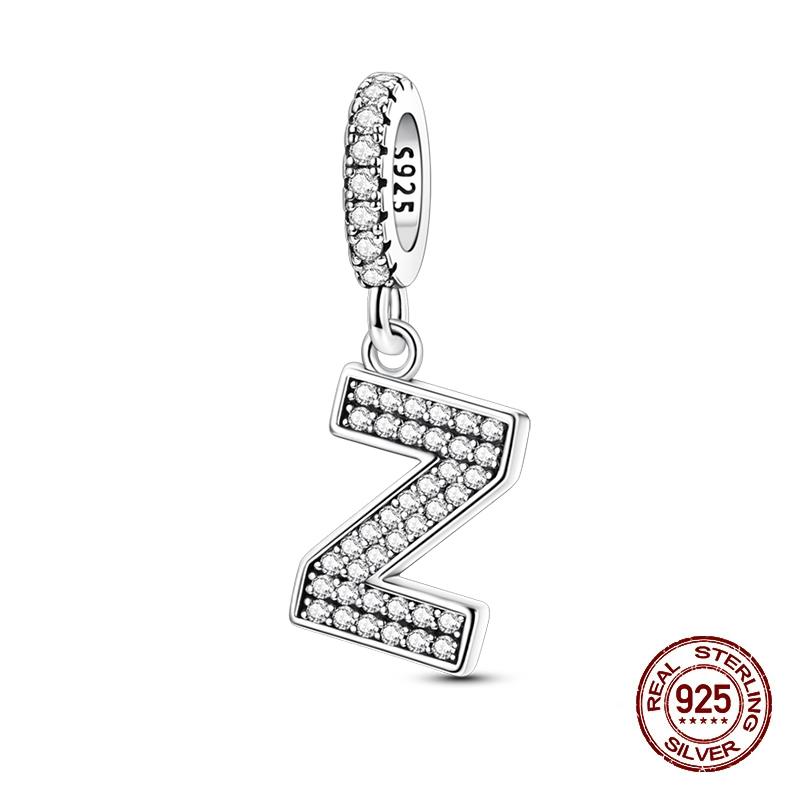 Classic Copper 26 Letters A-Z Alphabet Charms Beads Fit Original Bracelet Bangle Necklace Dangle Women Jewelry Gift