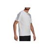 Adidas Pure Color Striped Logo Print Short Sleeve T-Shirt Men Tops White GK9431