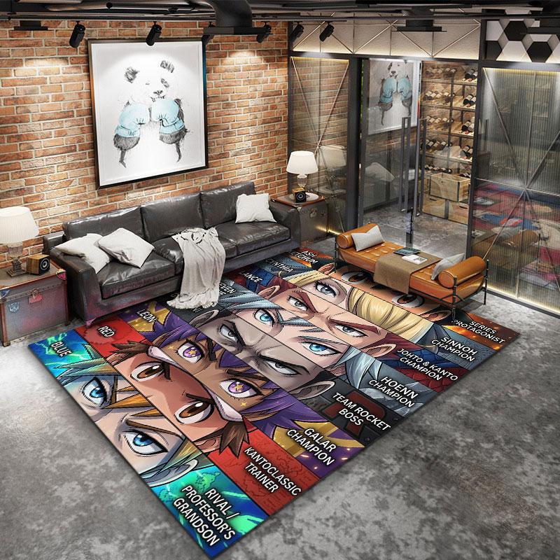 Pokemon Carpet Rug For Living Room Bedroom Home Sofa Decoration Kids Play Nonslip Floor Mat