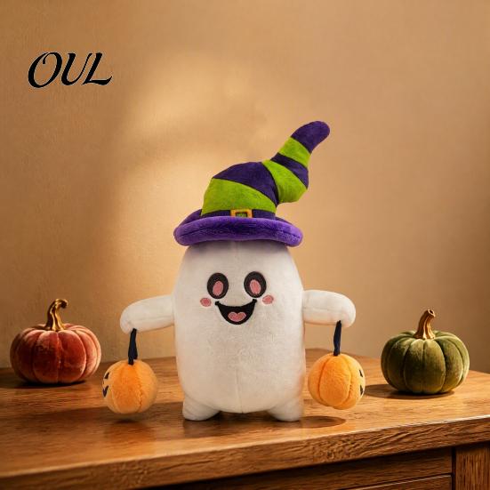 Decorative Ghost for Window Halloween Plush Keychain, Cute Spooky Stuffed Toy Pendant Backpack Doll Gift Keys, Soft Mini Bag Charm, Festive Party Kids