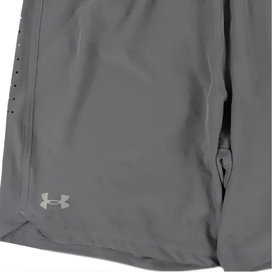 Under Armour Solid Color Logo Print Casual Shorts Men Shorts Dark-Gray 1383270-025