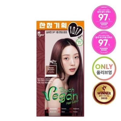 Easy N Touch Vegan Saç Boyası Gül Kahve Özel Set (+ Saç Tokası Ücretsiz)