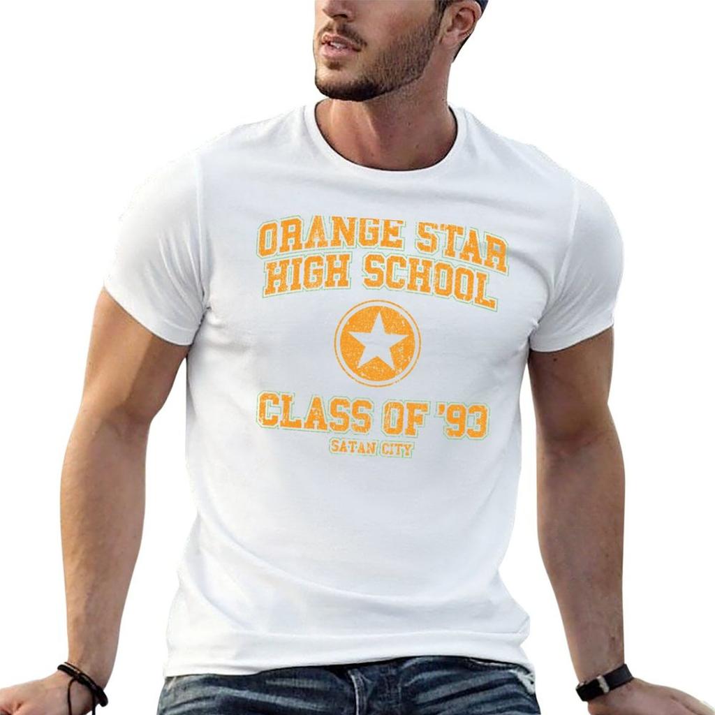 Orange Star High School Class of 93 T-Shirt Vintage Sweat Mens Champion T Shirts