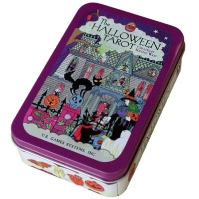 Tarot Card Waite In a Tin Tarot Includes a Japanese Booklet Tarot Cards In a Tin 78-card Set, Edition, [Official Import] [Halloween (Tin)] "Pocket