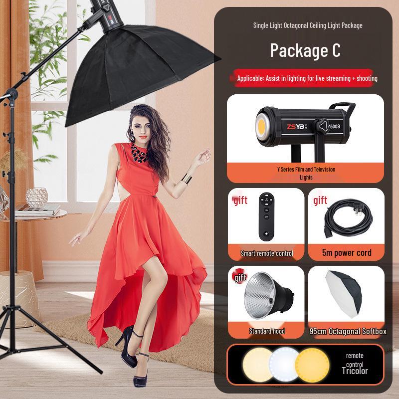 Yingbang Y500 Dual-Color Fill Light for Live Broadcast & Portrait Photography