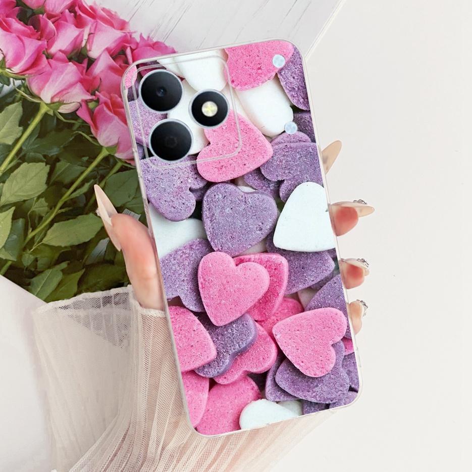 For Realme Note 80 4G Case RMX5388 Cute Cat Flowers Painted Cover Soft Silicone Case For Realme Note 80 Note80 Back Cover Fundas