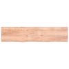 VidaXL Light Brown Bathroom Countertop 220x50x6 Cm Treated Wood 3156182