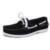 Men's Plus Size Genuine Leather Boat Shoes - British Style, Versatile Casual Lace-up Shoes