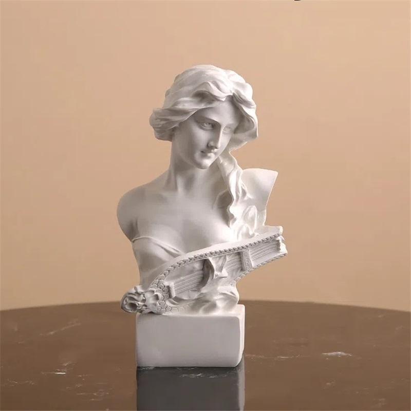 Nordická řecká figurka socha pryskyřičná dekorace umělecké studio skica skica umění zátiší dekorace