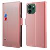 For Oppo Reno14 F 5G Case Stand PU Leather Phone Cover Card Holder Mirror