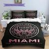 Inter Miami CF Pattern Bedding,Quilt Set Quilt Cover Pillowcase Home Birthday Gift(1 * duvet cover + 2 * pillowcase, without core)
