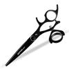 Naipusen 6-Inch Black Baking Paint Shears with 360° Rotating Handle and Thinning Function.