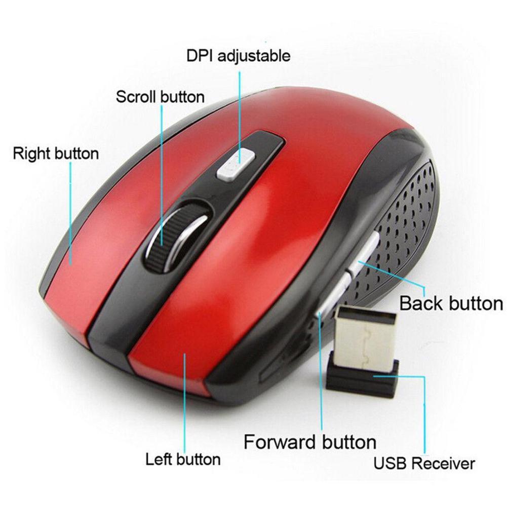 2.4G Wireless Optical Mouse 7500 Wireless Mouse 6 Colors Office Female For Laptop Mouse Multi-c P0Y3