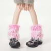 Foot Cover Faux Fur Leg Warmers Y2K Aesthetic Winter Leg Coverings Furry Leg Warmers  Spicy Girls