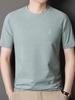 Men's Summer Casual Round Neck Short Sleeve T-shirt - Middle-Aged Fashion, Versatile & Breathable Top