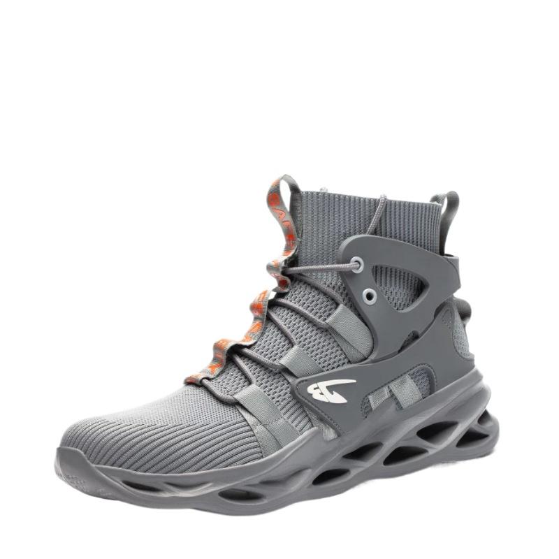 

Высокие рабочие ботинки, летние стальные защитные ботинки Baotou, дышащая защита от мух 48