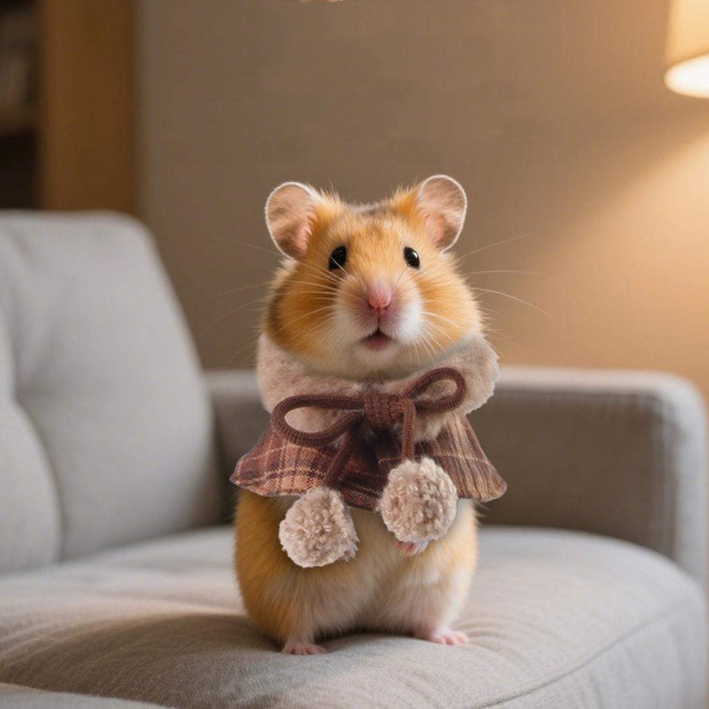 Neues, niedliches Haustier-Umhang-Kostüm für Hamster und Papageien – warmes Outdoor-Outfit für kleine Haustiere – Cosplay-Verkleidung
