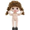 Kawaii 1/6 BJD Movable Joint Doll Body Toys Big Head Doll  with Hair  Gift